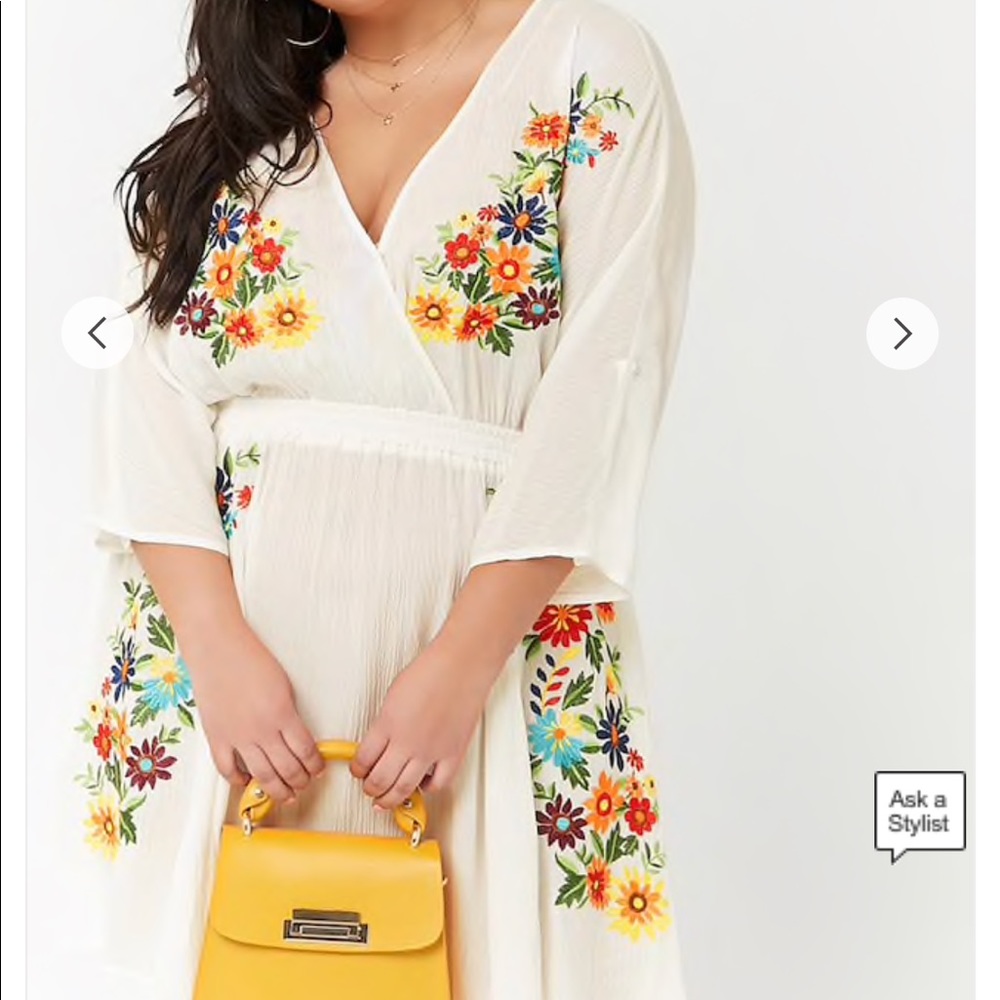 Semi Sheer Floral Dress